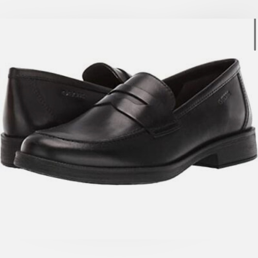 NWT Geox Agata Slip On Black Patent Leather Shoe Loafer